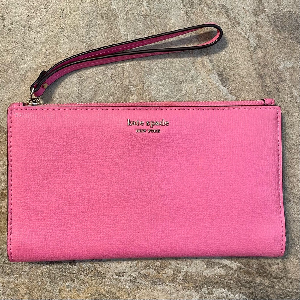 Kate Spade Vibrant Pink Wristlet Wallet